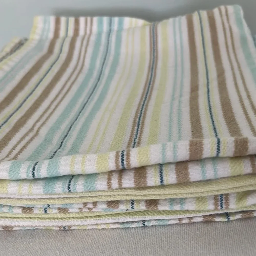 Kohls Linen Napkins Springtime Stripes Colors 20X20‎ set of 6